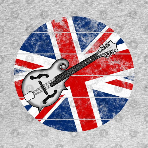 Mandolin UK Flag Britain Mandolinist British Musician by doodlerob